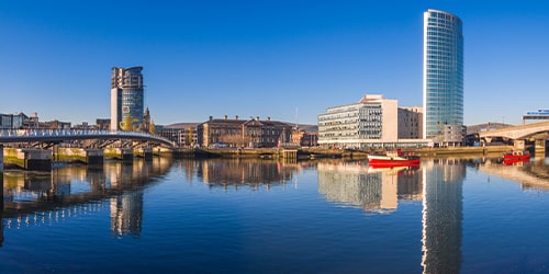 London - Belfast flight ticket