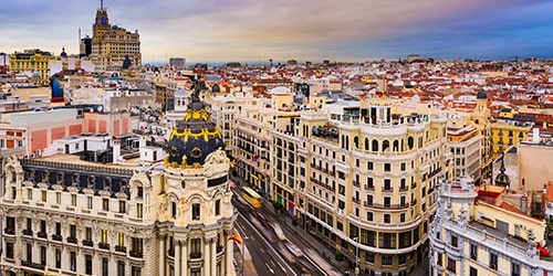 Los Angeles - Madrid flight ticket